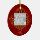 レッドスワールファミリーフォトオーナメント セラミックオーナメント (右)