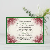 レッドスワールホリデイお祝いパーティの招待状 招待状 (スタンド正面)