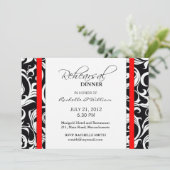 レッドスワールリハーサルディナーカード 招待状 (スタンド正面)