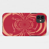 レッドスワールレトロアールデコ Case-Mate iPhoneケース (裏面(横))