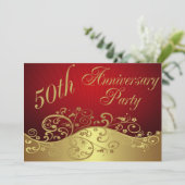 レッドスワール 50周年パーティーご招待 招待状 (スタンド正面)