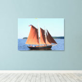 レッドセイルズスクーナー船包みキャンバス キャンバスプリント (インサイチュ (ウッドフロア))