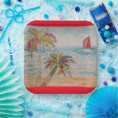 レッドセイルズ紙プレート ペーパープレート (パーティー)