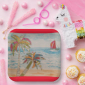 レッドセイルズ紙プレート ペーパープレート (パーティー)