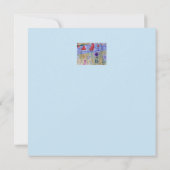 レッドセイルズ&フラワーズフラット誕生日カード (裏面)