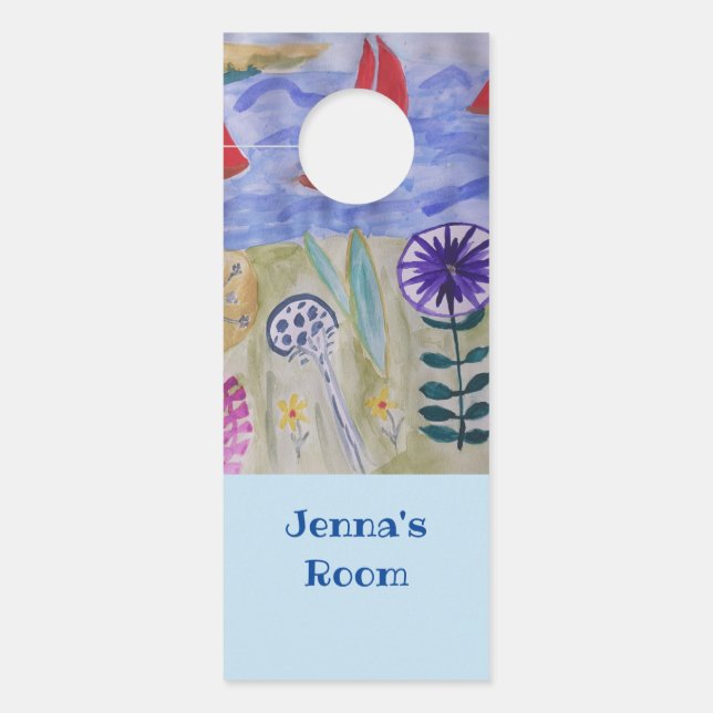 レッドセイルズ&フラワーズ ドアノブサイン (正面)