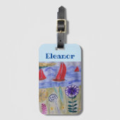 レッドセイルズ&フラワーズ ラゲッジタグ (正面縦)