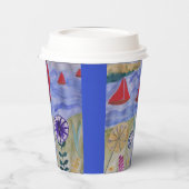 レッドセイルズ&フラワーズ 紙コップ (左)