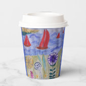 レッドセイルズ&フラワーズ 紙コップ (裏面)