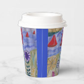 レッドセイルズ&フラワーズ 紙コップ (右)