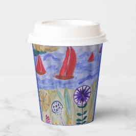 レッドセイルズ&フラワーズ 紙コップ