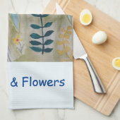 レッドセイルズ&フラワーティータオル キッチンタオル (四つ折り)