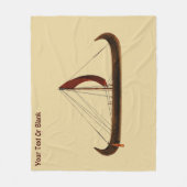 レッドセイルバイキング船 フリースブランケット (正面)