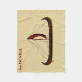 レッドセイルバイキング船 フリースブランケット (正面)