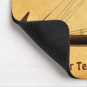 レッドセイルバイキング船 マウスパッド (コーナー)