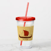 レッドセイルバイキング船II アクリルタンブラー (裏面)