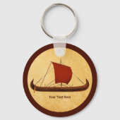 レッドセイルバイキング船II キーホルダー (正面)