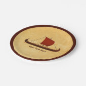 レッドセイルバイキング船II ペーパープレート (アングル)