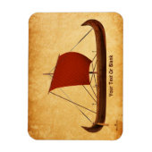 レッドセイルバイキング船II マグネット (縦)