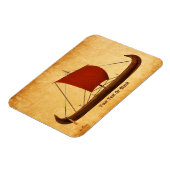 レッドセイルバイキング船II マグネット (左側)