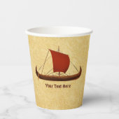 レッドセイルバイキング船II 紙コップ (正面)