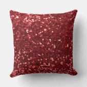 レッドセクフェイクイングリッター装飾用クッション クッション (裏面)