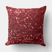 レッドセクフェイクイングリッター装飾用クッション クッション (正面)