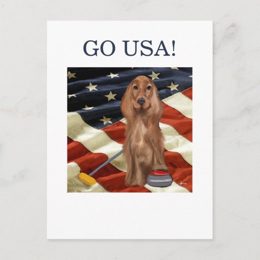 レッドセッターカーリング ポストカード (正面)