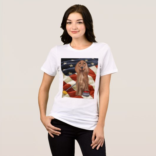 レッドセッター カーリング トライブレンドTシャツ (正面全面)