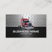 レッドセミトラックプロフェッショナルトラックブラックメタル 名刺 (正面)