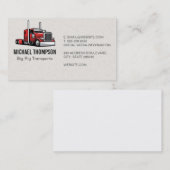 レッドセミトラック | ビッグリグ 名刺 (正面/裏面)