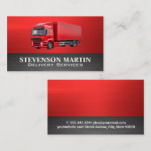 レッドセミトラック | 配送 名刺 (正面/裏面)