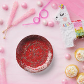 レッドセラミックルッククリスマスポインセチア ペーパーボウル (パーティー)