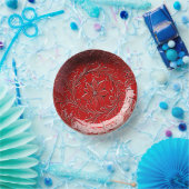 レッドセラミックルッククリスマスポインセチア ペーパーボウル (パーティー)