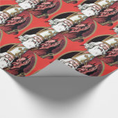 レッドセントニコラスクランプス ラッピングペーパー (角)
