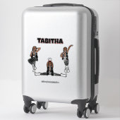 レッドゼブラダンサー#3 シール (スーツケース)