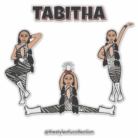 レッドゼブラダンサー#4 シール (正面)