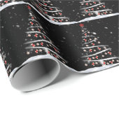 レッドソックスとベースボールのクリスマスツリー ラッピングペーパー (ロールコーナー)