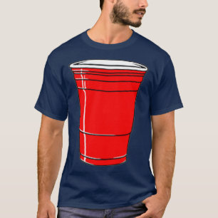 レッドソロドリンクカップおもしろいグラフィック Tシャツ