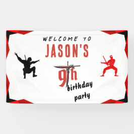 レッドソードボーイの誕生日パーティーへようこそ 横断幕