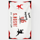 レッドソードボーイの誕生日パーティーへようこそ 横断幕 (縦)