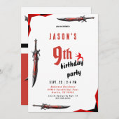 レッドソードボーイズバースデーパーティーIII 招待状 (正面/裏面)