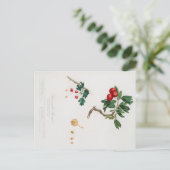 レッドソーンアップル葉書の植物性プリント ポストカード (スタンド正面)