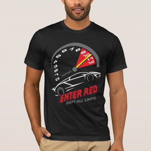 “レッドゾーン突入” (スタイル2) Tシャツ (正面)