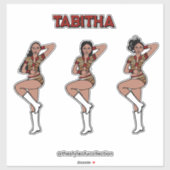 レッドタイガーダンサー#1ステッカー シール (シート)