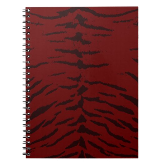 レッドタイガーデジタルプリント ノートブック (正面)