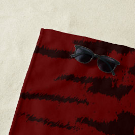 レッドタイガーデジタルプリント ビーチタオル