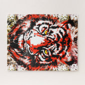 レッドタイガーヘッド – タイガージグソーパズル ジグソーパズル (横)