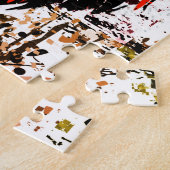 レッドタイガーヘッド – タイガージグソーパズル ジグソーパズル (側面)