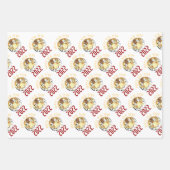 レッドタイガー水中国の色2022年新年〔占星術の〕十二宮図 ラッピングペーパーシート (正面3)